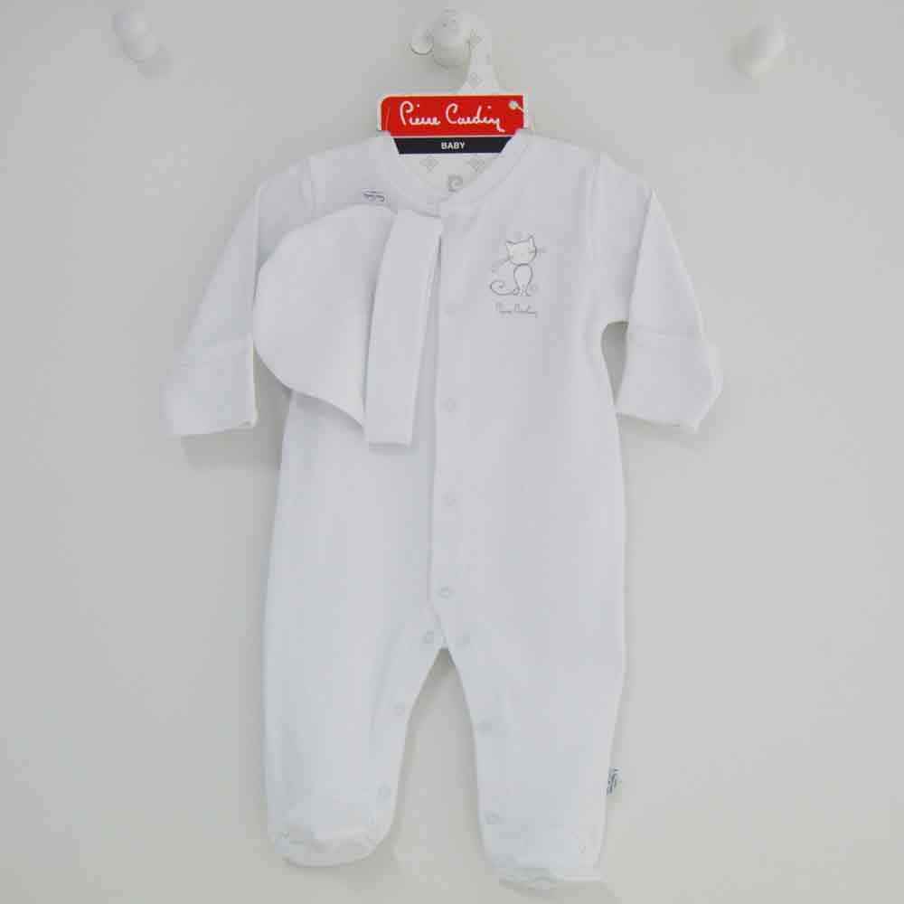 Pierre Cardin 14305 Bebek Tulumu Beyaz