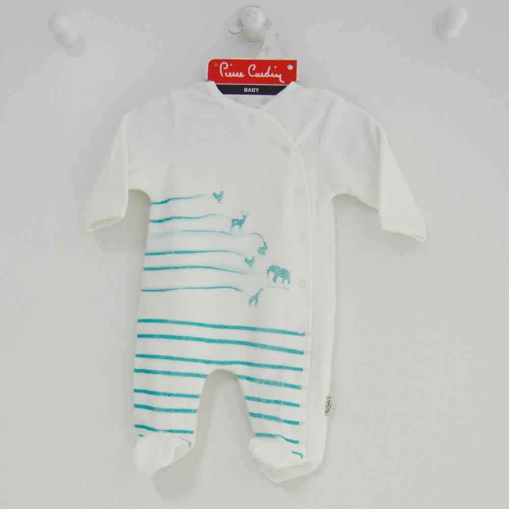 Pierre Cardin 622-0321 Kadife Bebek Tulumu Mint