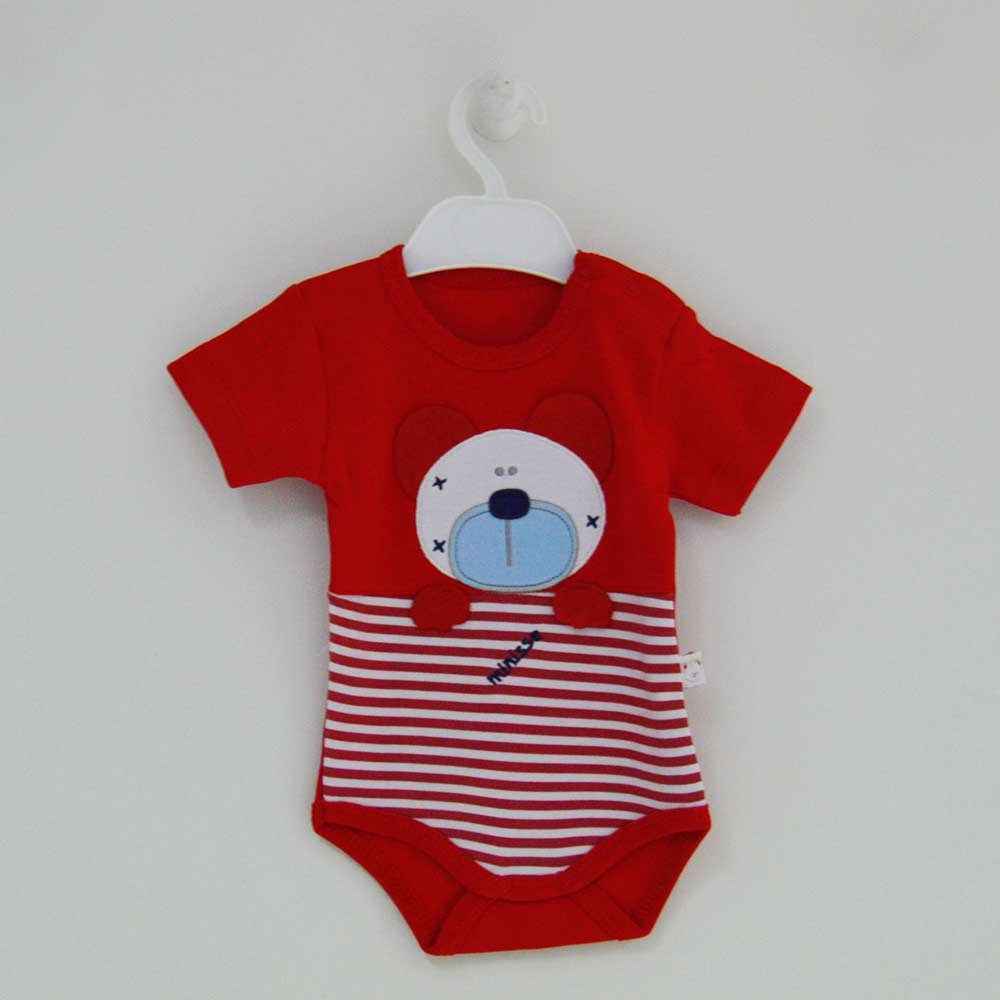 O Baby 4211 Kısa Kol Bebek Body Kırmızı