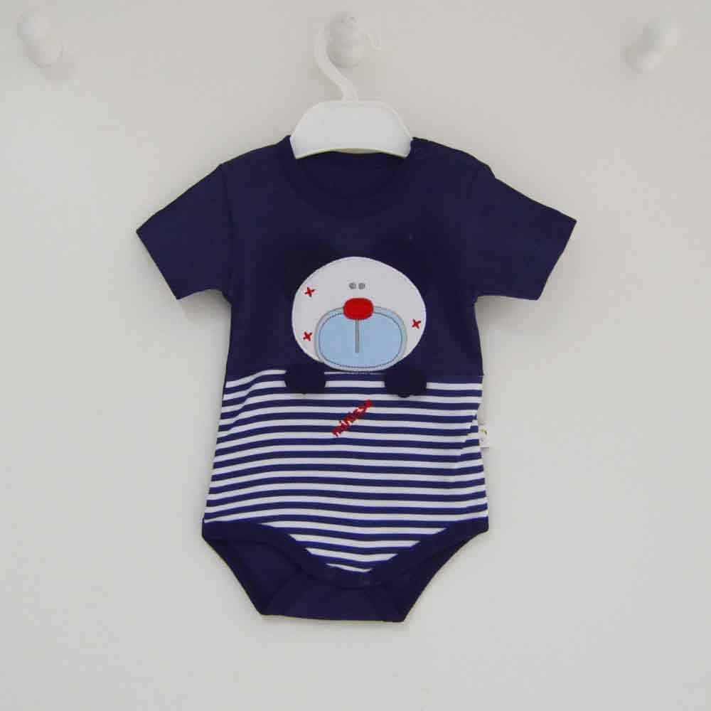 O Baby 4211 Kısa Kol Bebek Body Lacivert