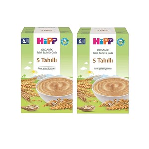 Hipp Organik 5 Tahıllı Tahıl Bazlı Ek Gıda 200 gr 2 Adet 