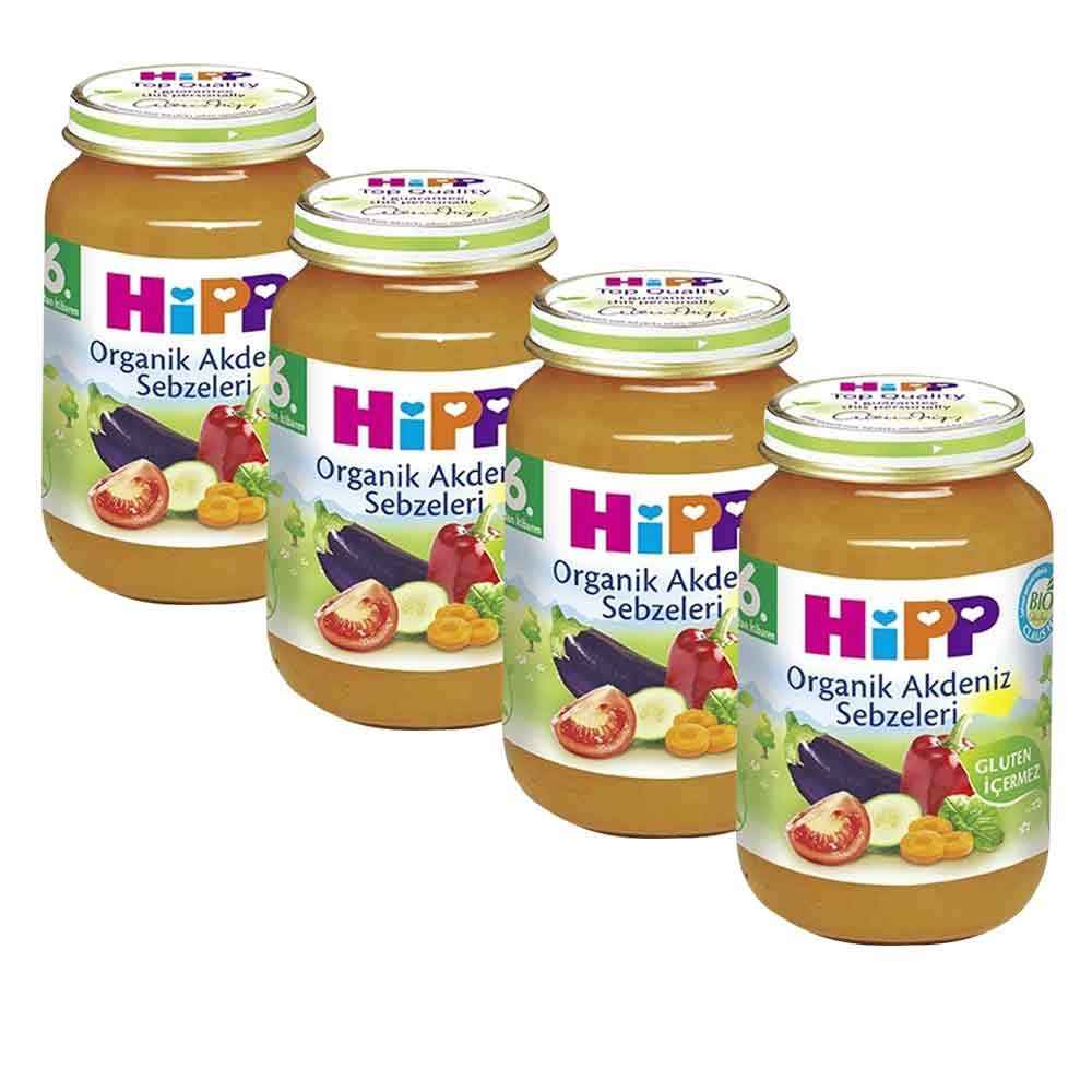 Hipp Organik Akdeniz Sebzeleri 190 Gr +6 Ay x 4 Adet 