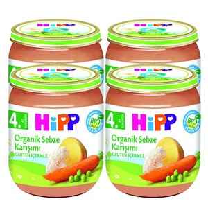 Hipp Organik Sebze Karışımı 125 Gr +4 Ay x 4 Adet 