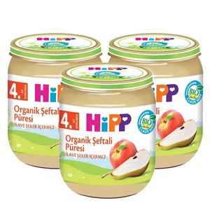 Hipp Organik Şeftali Püresi 125 Gr +4 Ay x 3 Adet 