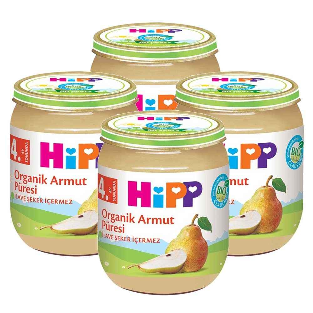 Hipp Organik Armut Püresi 125 Gr +4 Ay x 4 Adet 