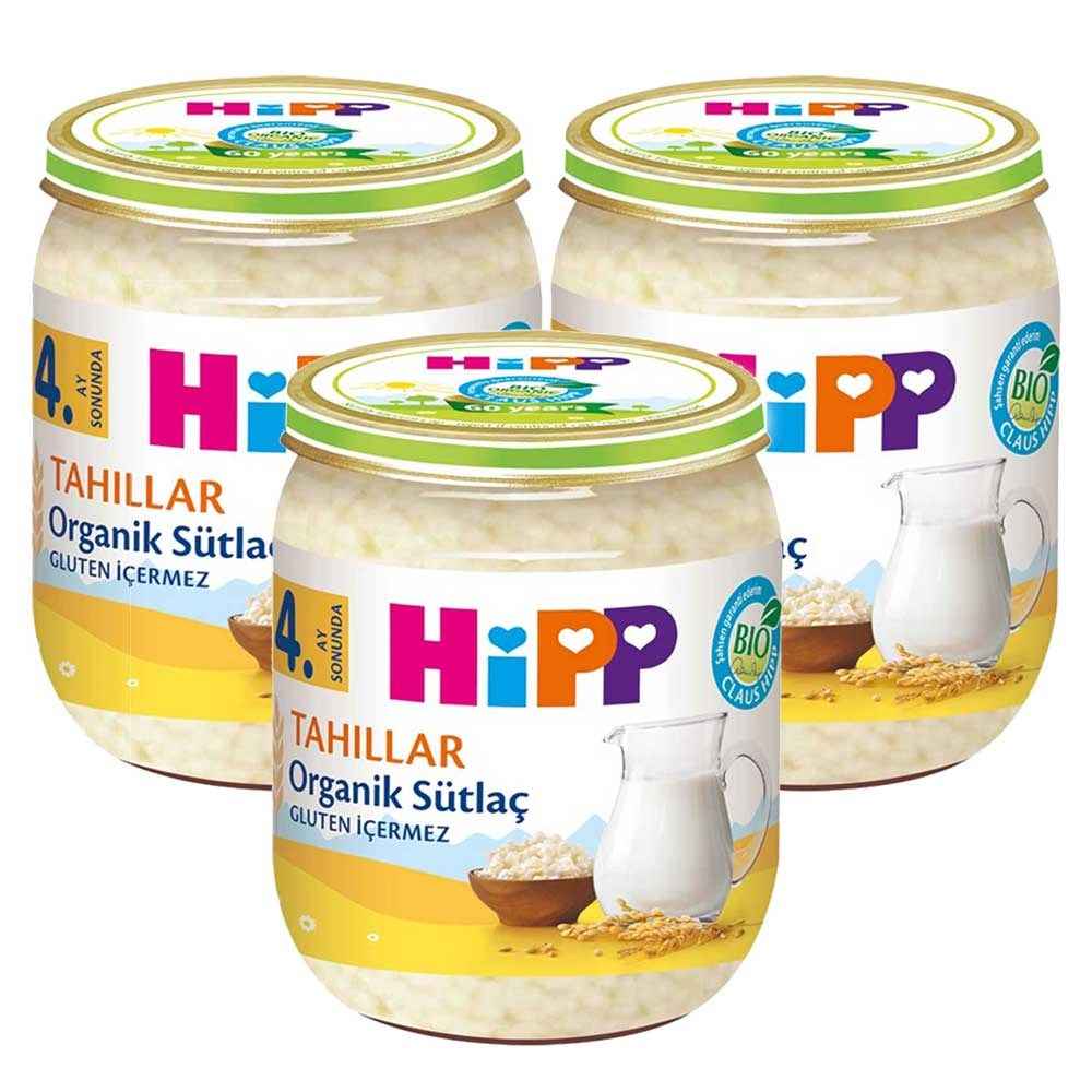 Hipp Organik Sütlaç 125 Gr +4 Ay x 3 Adet 