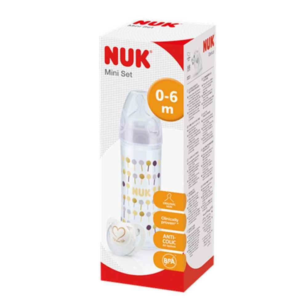 Nuk Mini Set (PP Biberon + Genius Emzik)(0-6 Ay) 