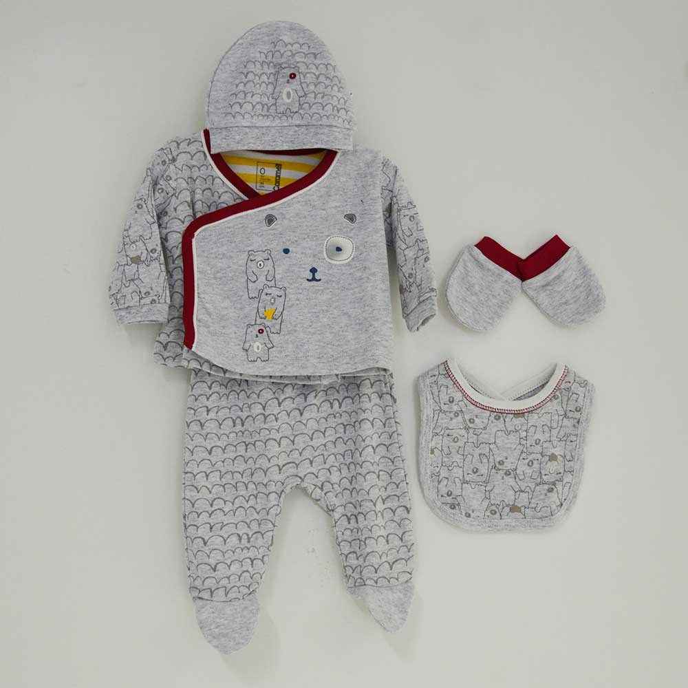 Caramell ZE3396 Hastane Çıkışı 5Li Set Gri