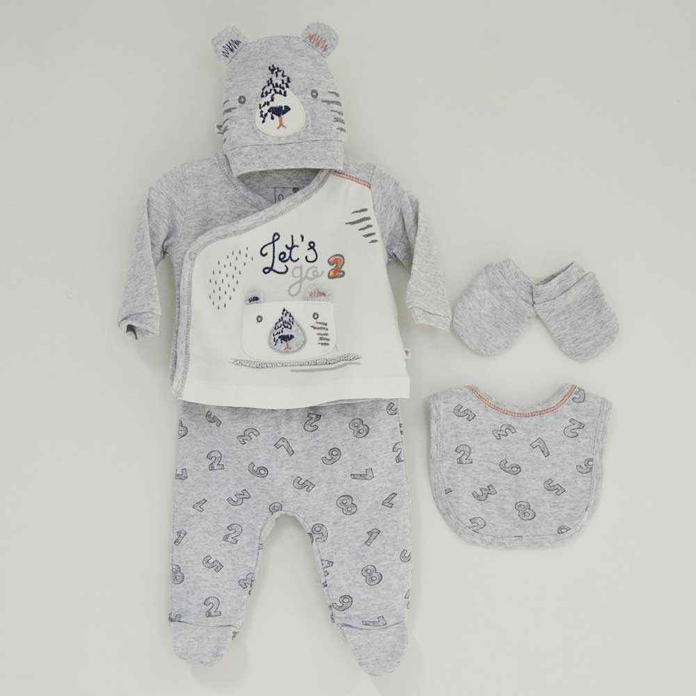 Caramell ZE3361 Hastane Çıkışı 5Li Set Gri
