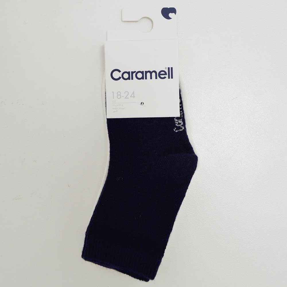 Caramell ÇOE3353 2Li Soket Bebek Çorap Lacivert
