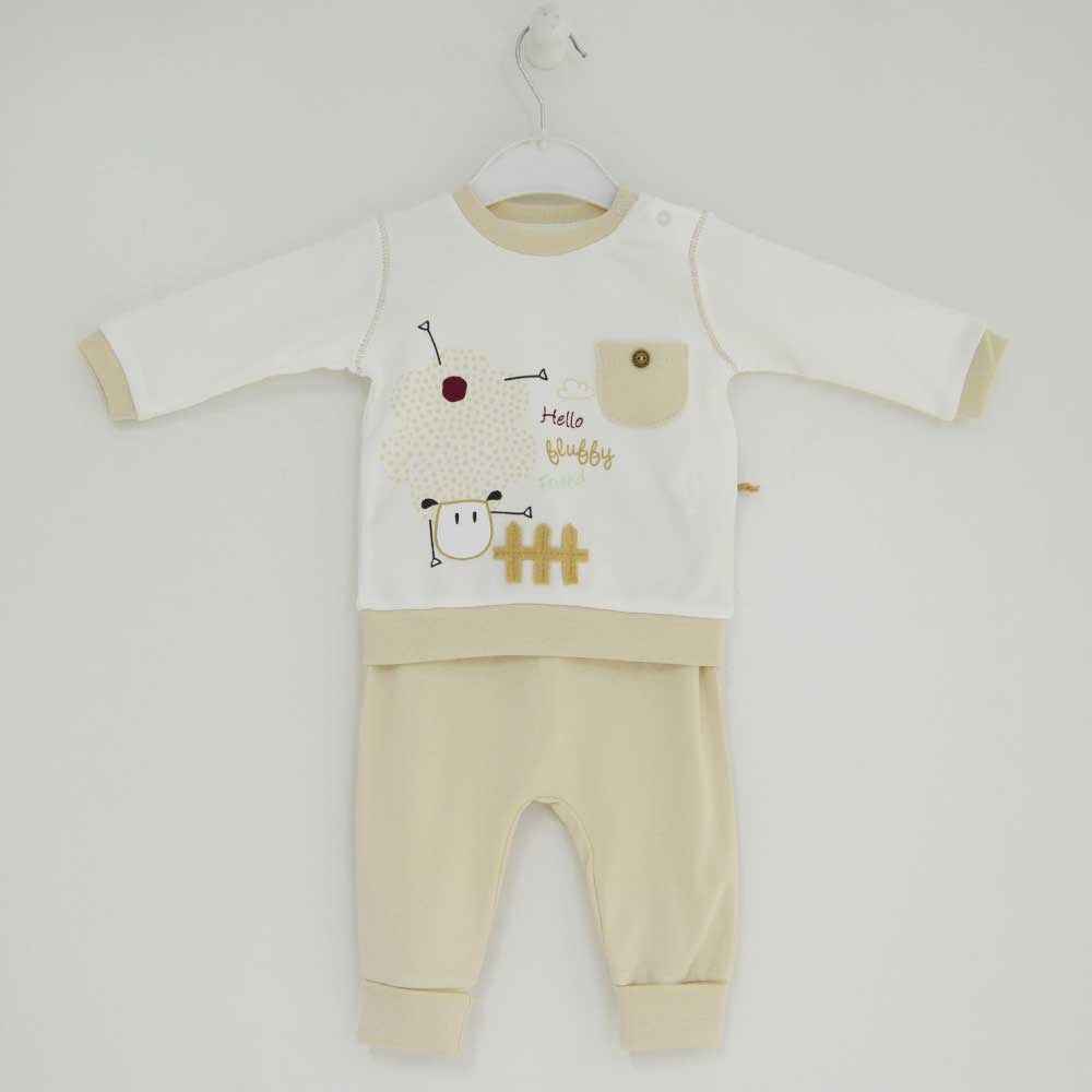 Caramell TKU3205 2Li Bebek Takım Ekru