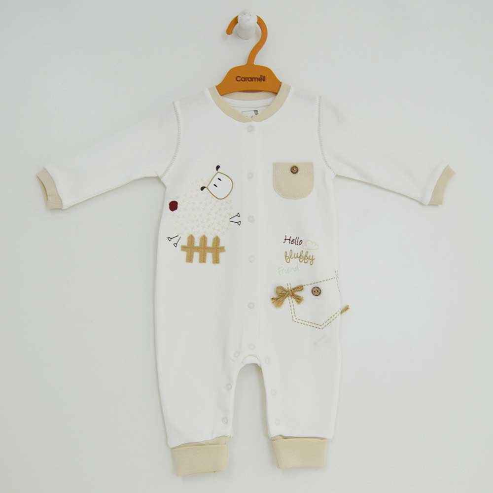 Caramell TU3204 Bebek Tulumu Ekru