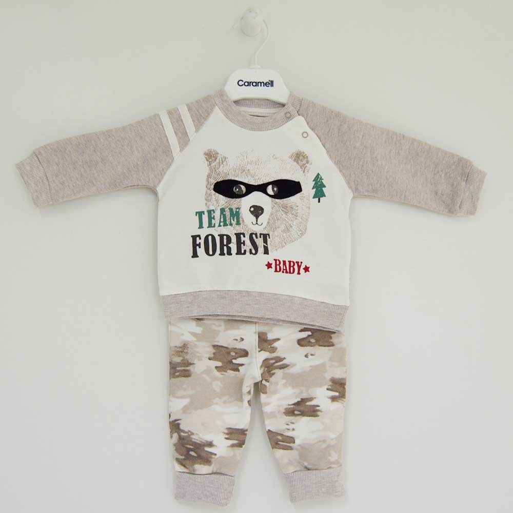 Caramell TKE3513 2Li Bebek Takım Bej