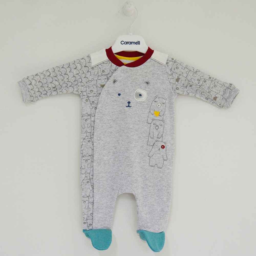 Caramell Te3398 Bebek Tulumu Gri