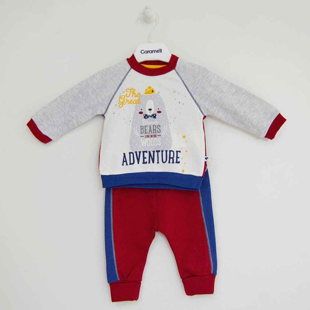 Caramell TKE3470 2Li Bebek Takımı Bordo