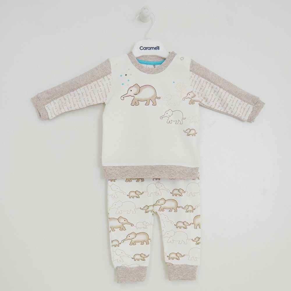Caramell TKE3043 2Li Bebek Takım Bej