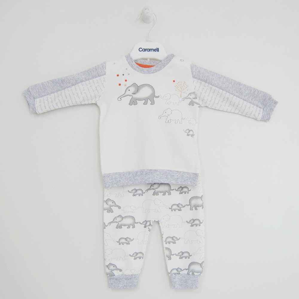 Caramell TKE3043 2Li Bebek Takım Gri