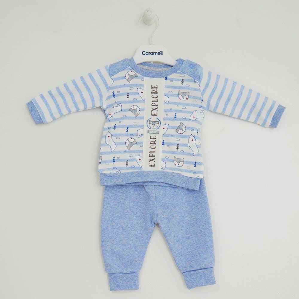 Caramell TKE3098 2Li Bebek Takım Mavi