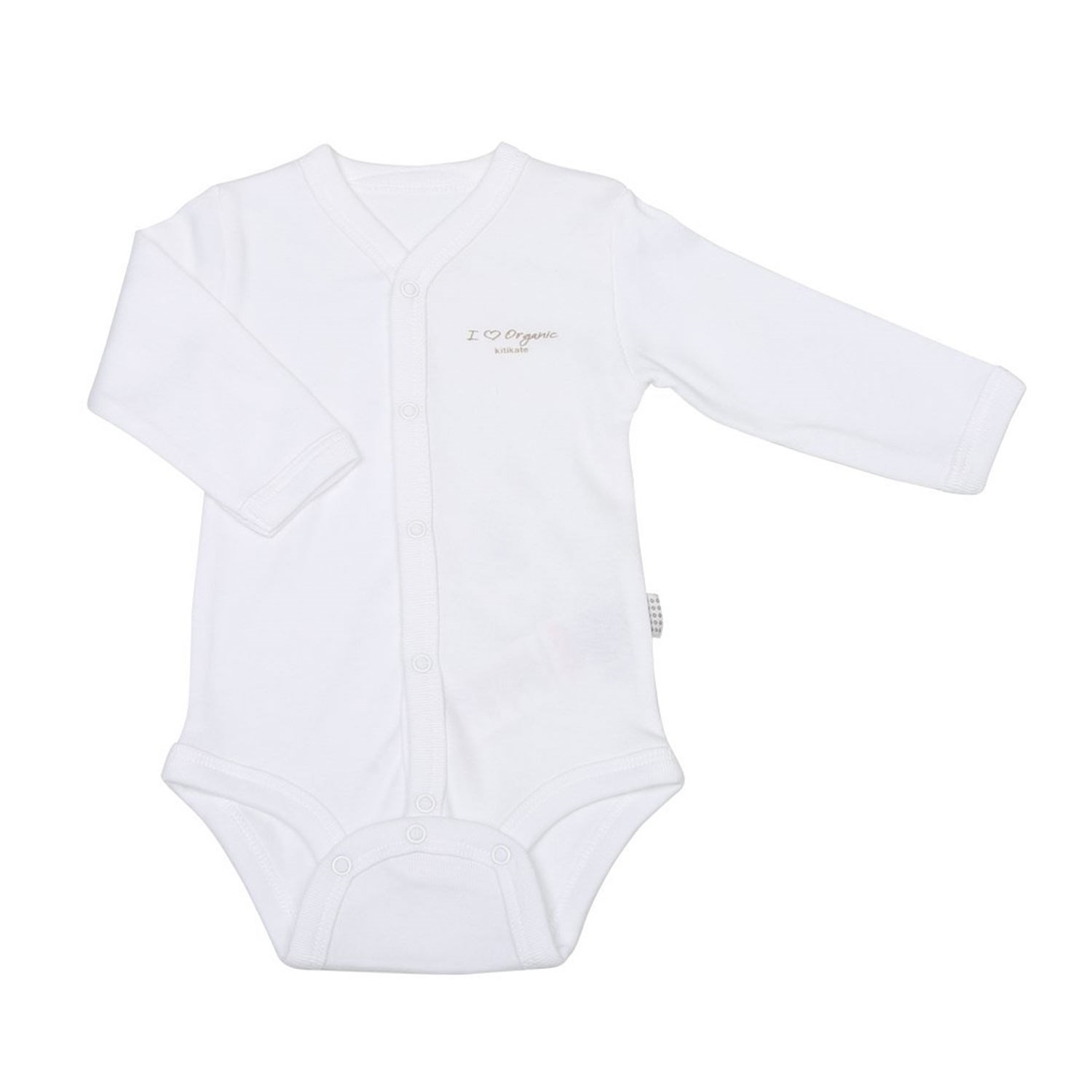 Baby Center S78807 Organic Uzun Kol Body Beyaz