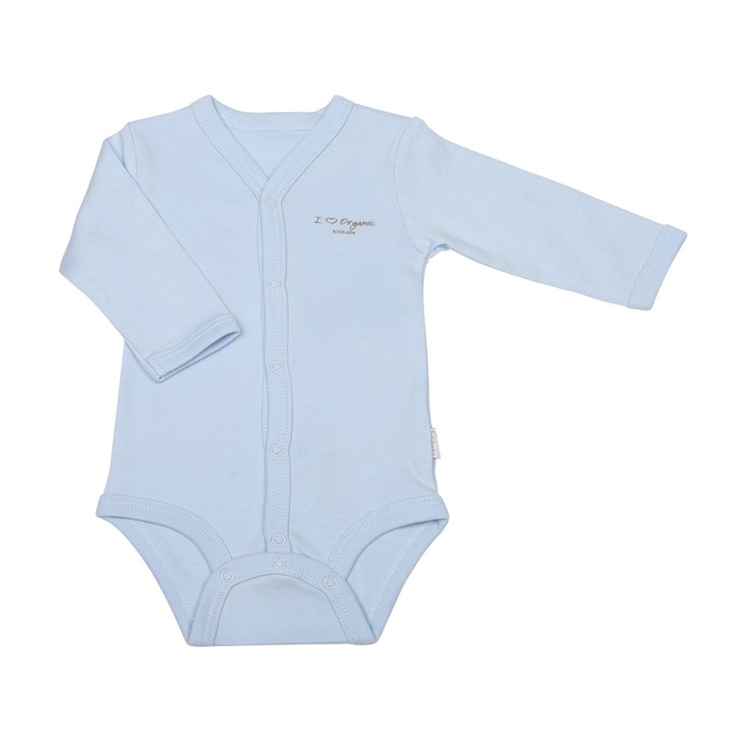 Baby Center S78807 Organic Uzun Kol Body Mavi