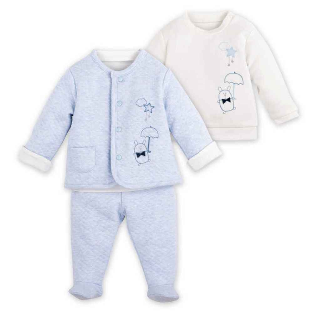 İdil Baby 9255 3'lü Bebek Takımı Mavi