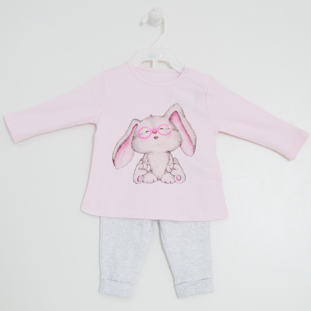 Mamino 9433 Bebek Pijama Takımı Pembe