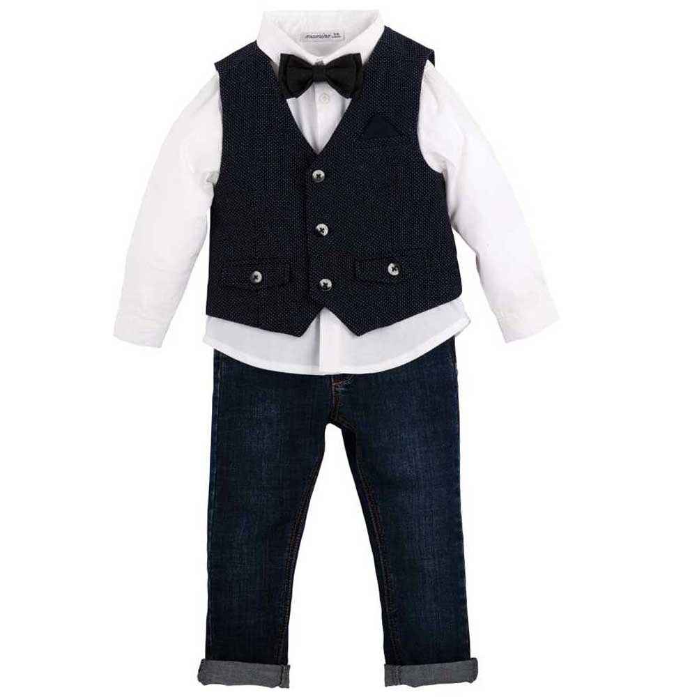 Mamino 9192 4'lü Bebek Takımı Kot