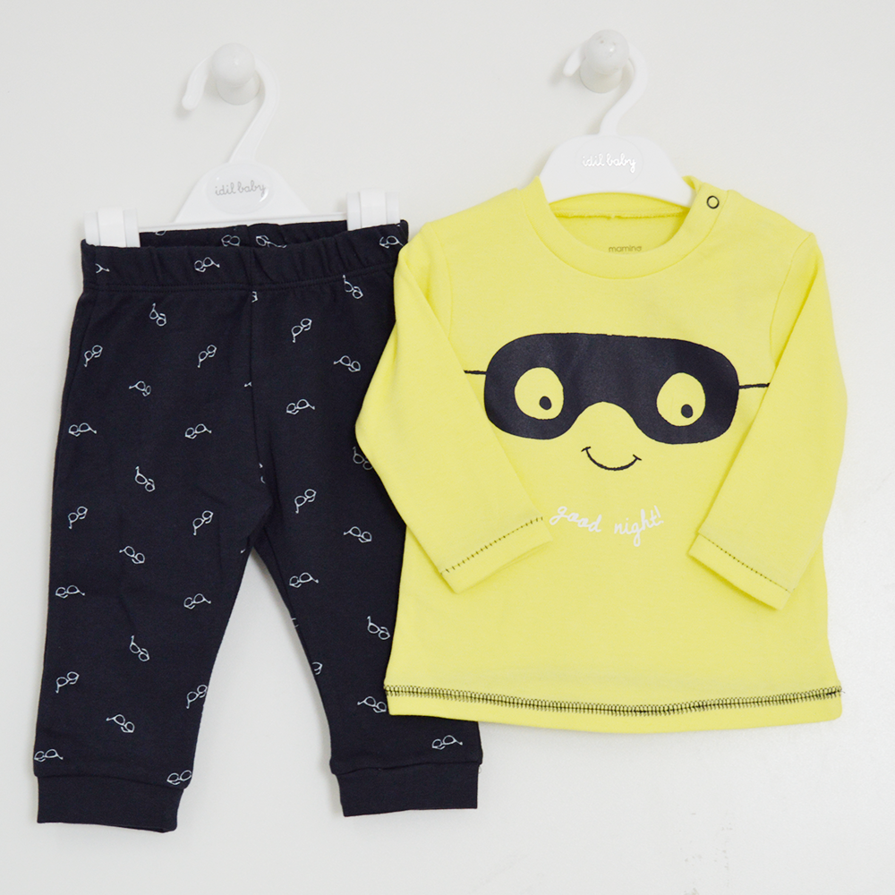 Mamino 9201 Pijama Bebek Takımı Sarı