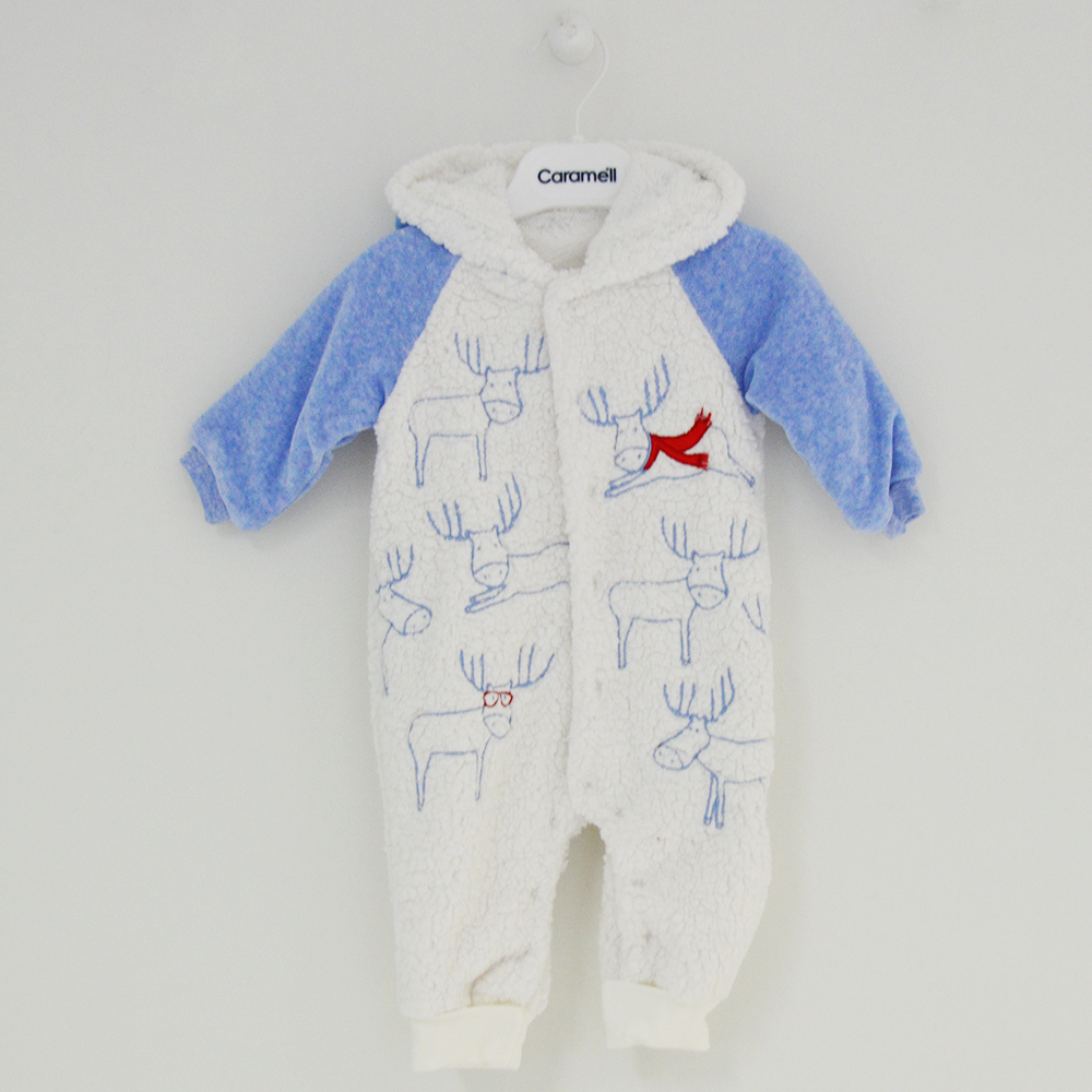 Caramell 3564 Bebek Tulumu Mavi