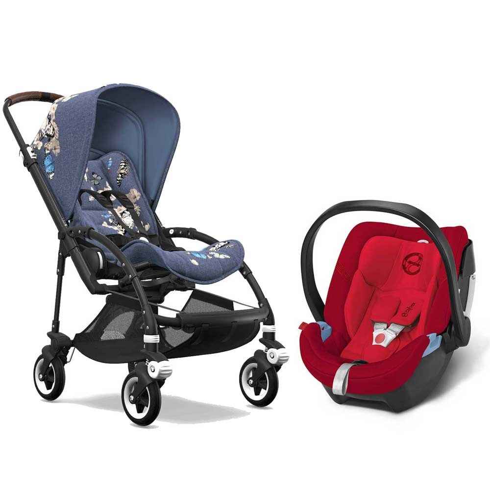 Bugaboo Bee5 + Cybex Aton 4 Ana Kucağı 0-13 Kg Mars Red