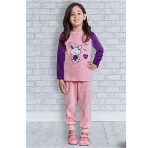 Roly Poly Kadife Pijama Takımı 1180 Pembe