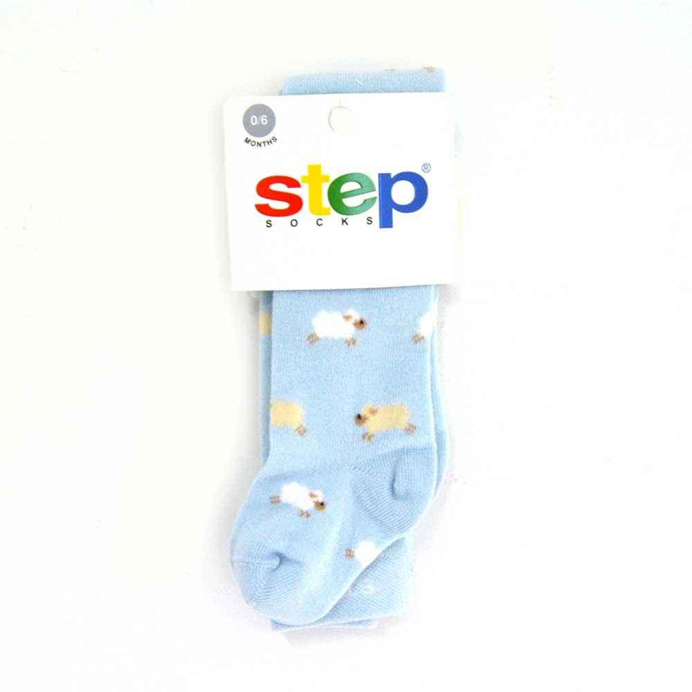Step 9296 Külotlu Bebek Çorabı Mavi