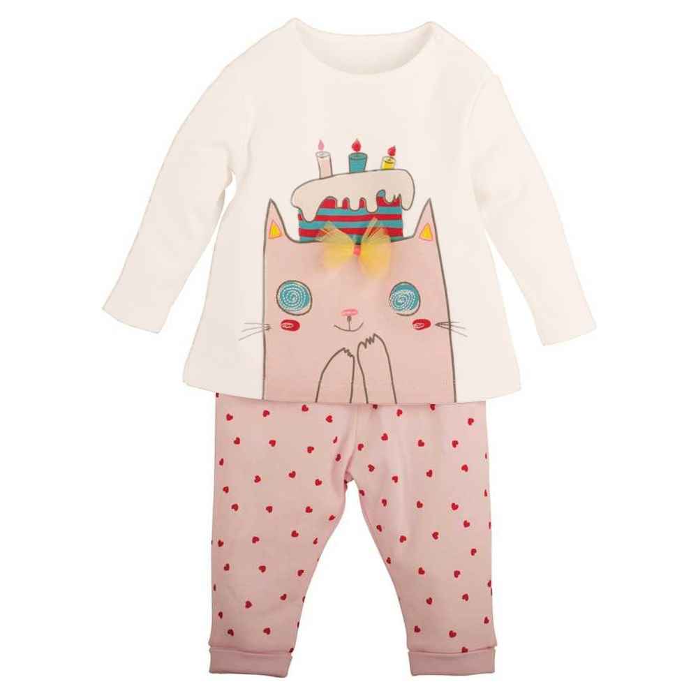 Mamino 9430 Bebek Pijama Takımı Pembe