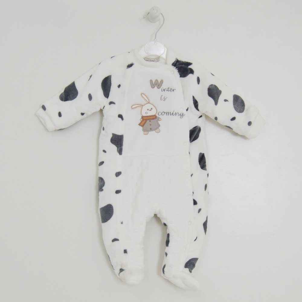 Nanon Baby 7046 Tavşan Bebek Tulumu Beyaz