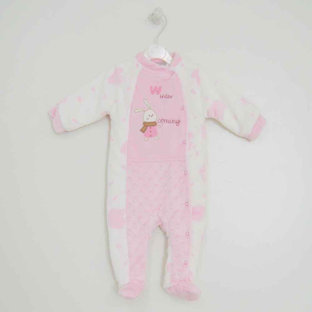 Nanon Baby 7046 Tavşan Bebek Tulumu Pembe