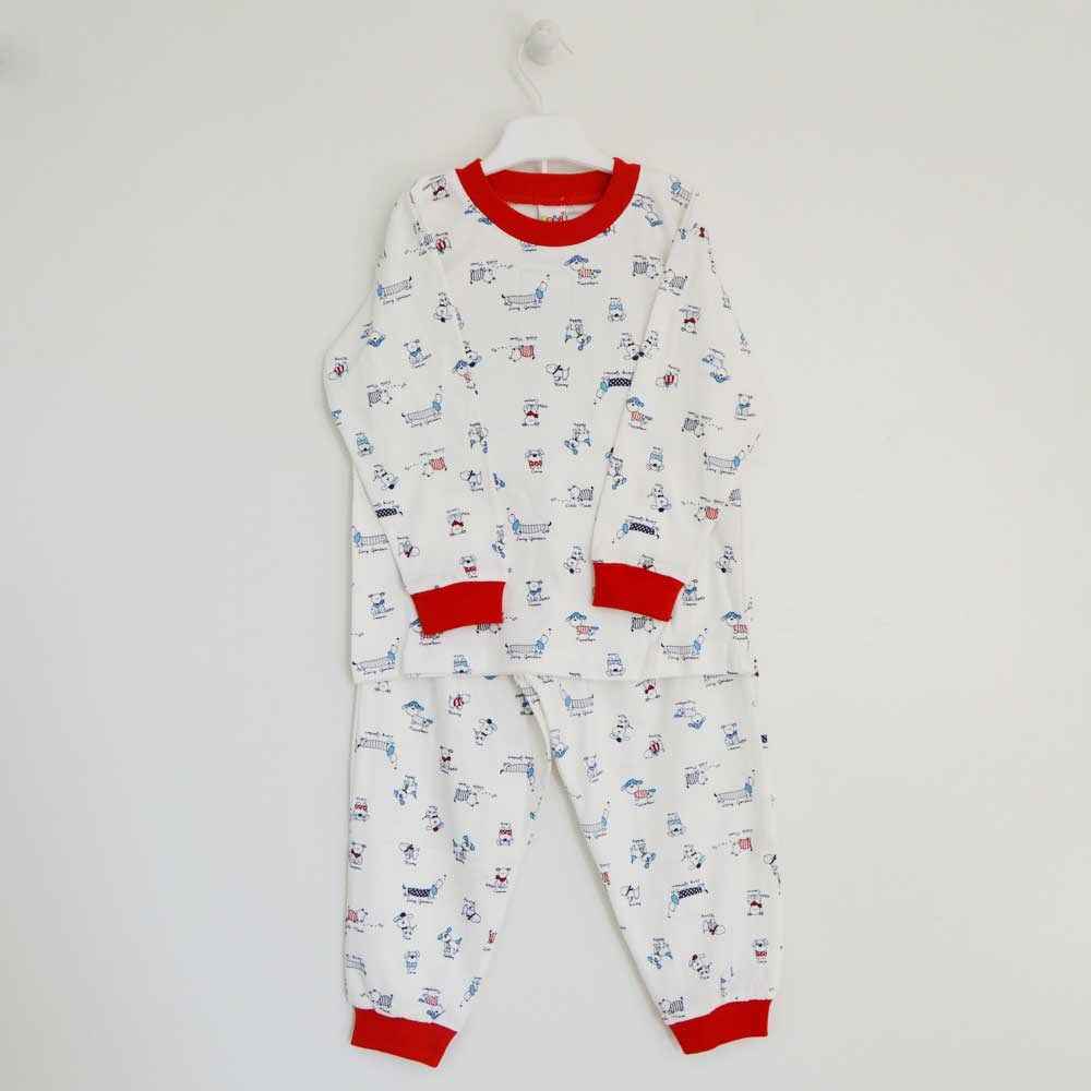 Sebi Bebe 2219 Çocuk Pijama Takımı Kırmızı