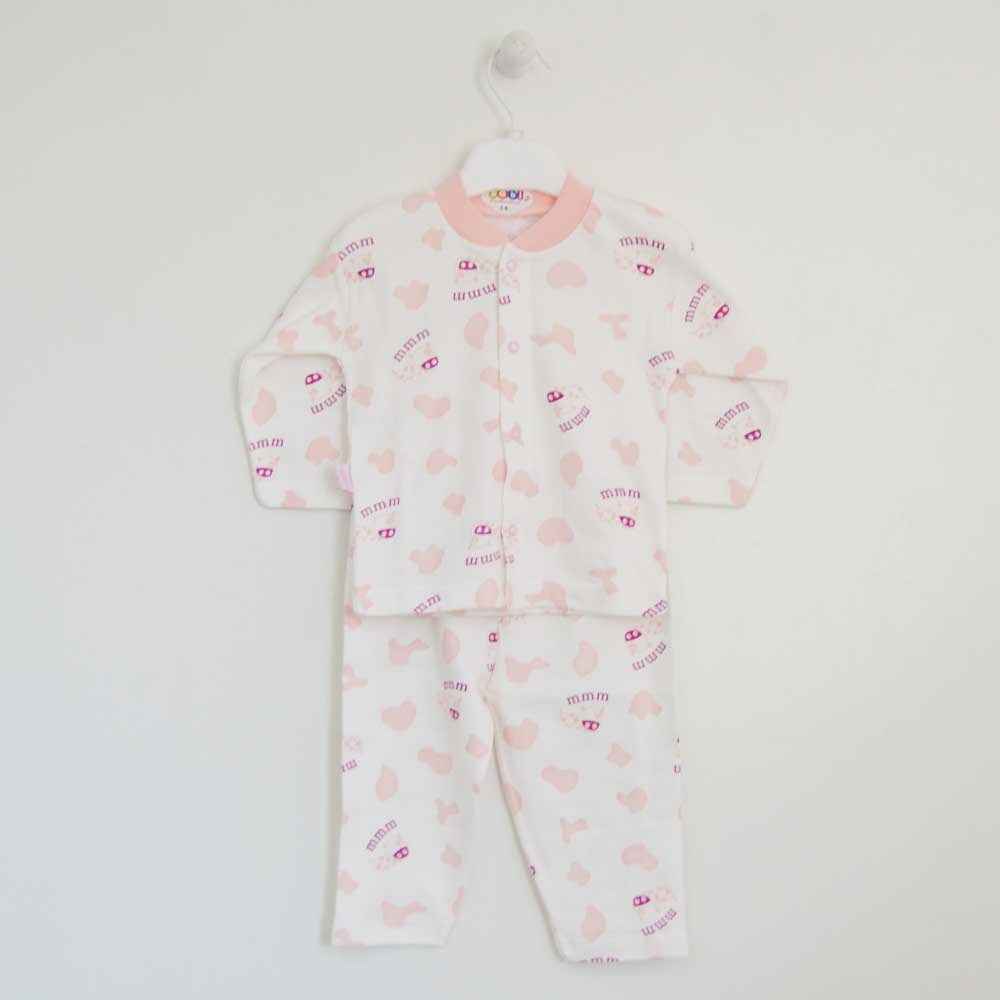Sebi Bebe 054 Bebek Pijama Takımı Somon