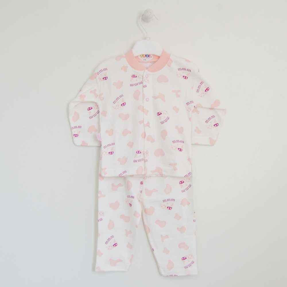 Sebi Bebe 054 Bebek Pijama Takımı Somon