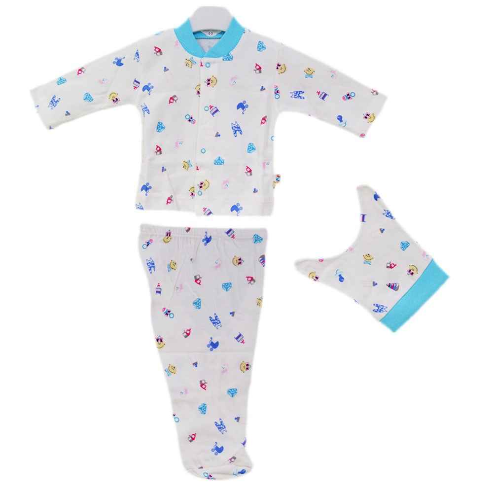 Sebi Bebe 2215 Bebek Pijama Takımı Turkuaz