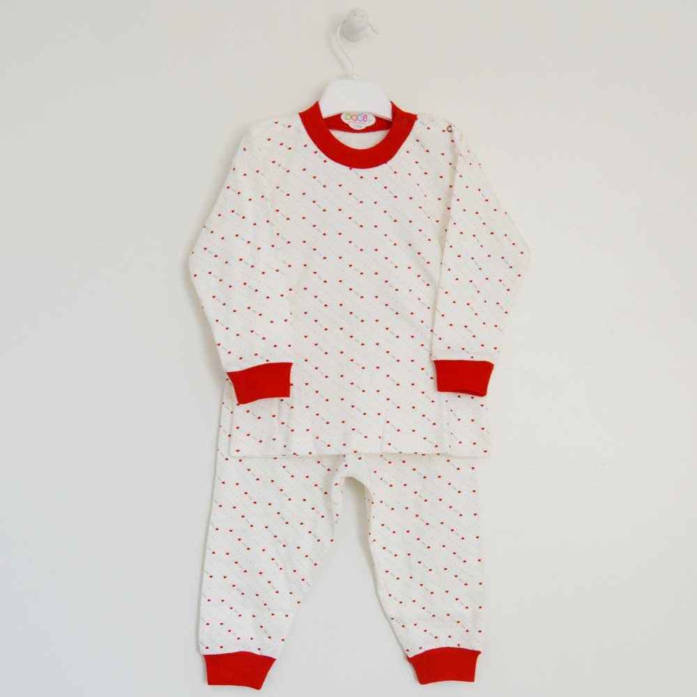 Sebi Bebe 2211 Çocuk Pijama Takımı Kırmızı