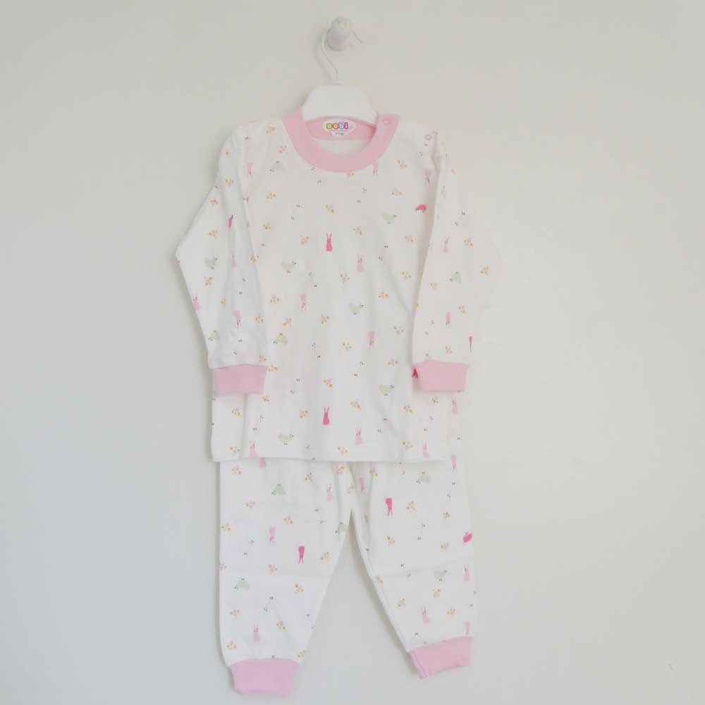 Sebi Bebe 2214 Bebek Pijama Takımı Pembe