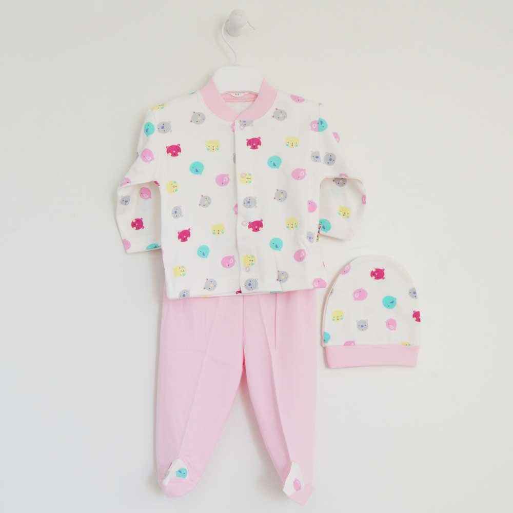 Sebi Bebe 2209 Bebek Pijama Takımı Pembe