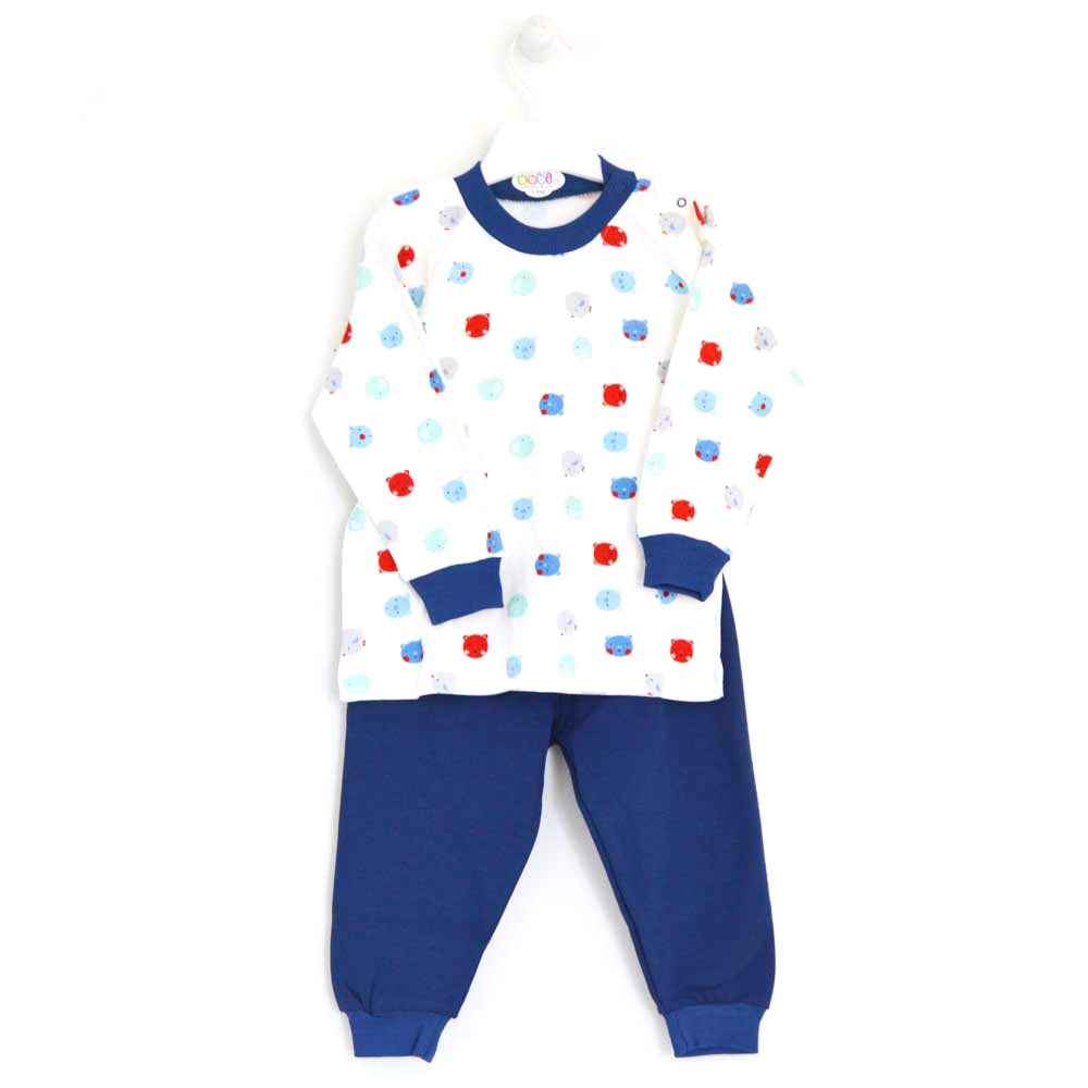 Sebi Bebe 2210 Çocuk Pijama Takımı Lacivert