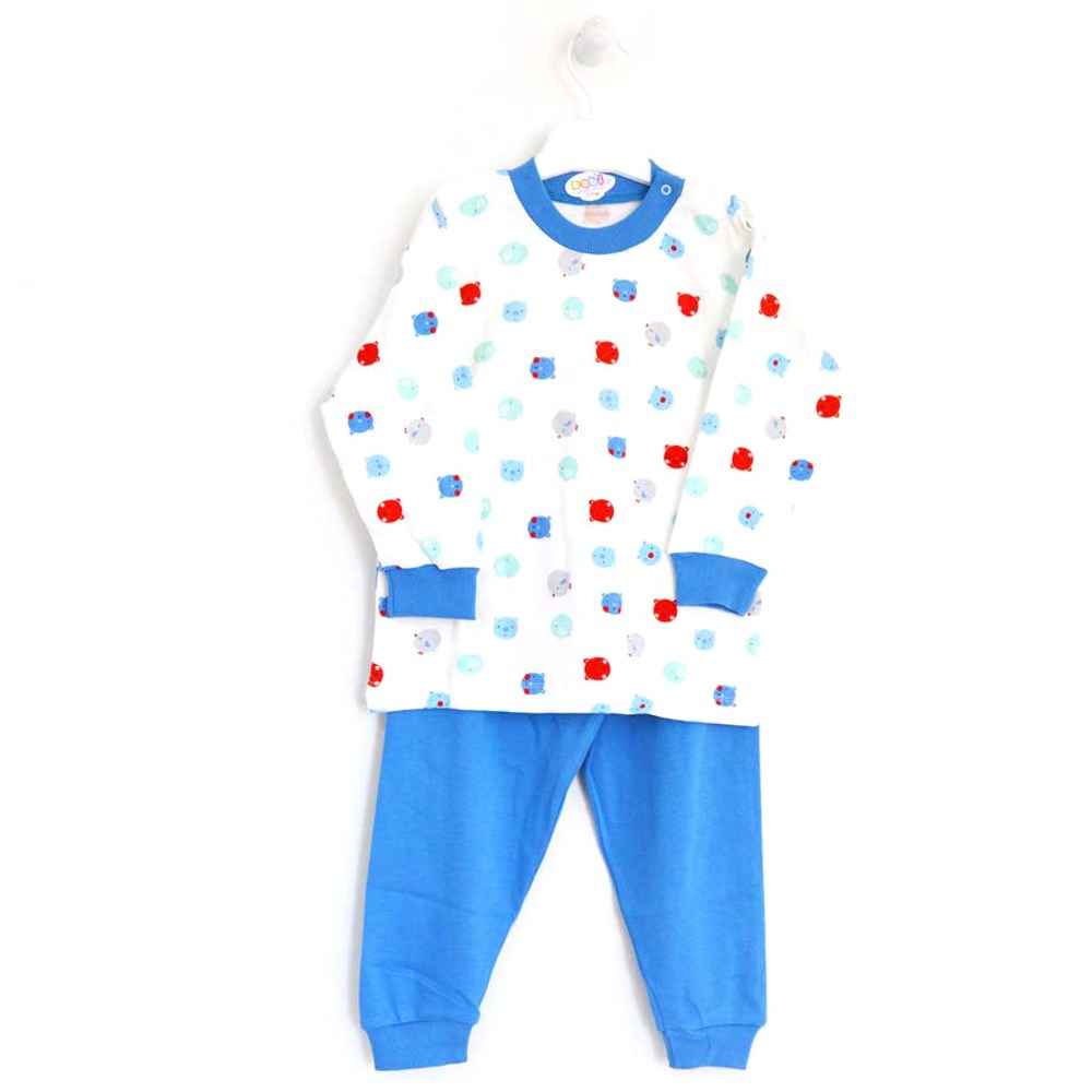 Sebi Bebe 2210 Çocuk Pijama Takımı Mavi