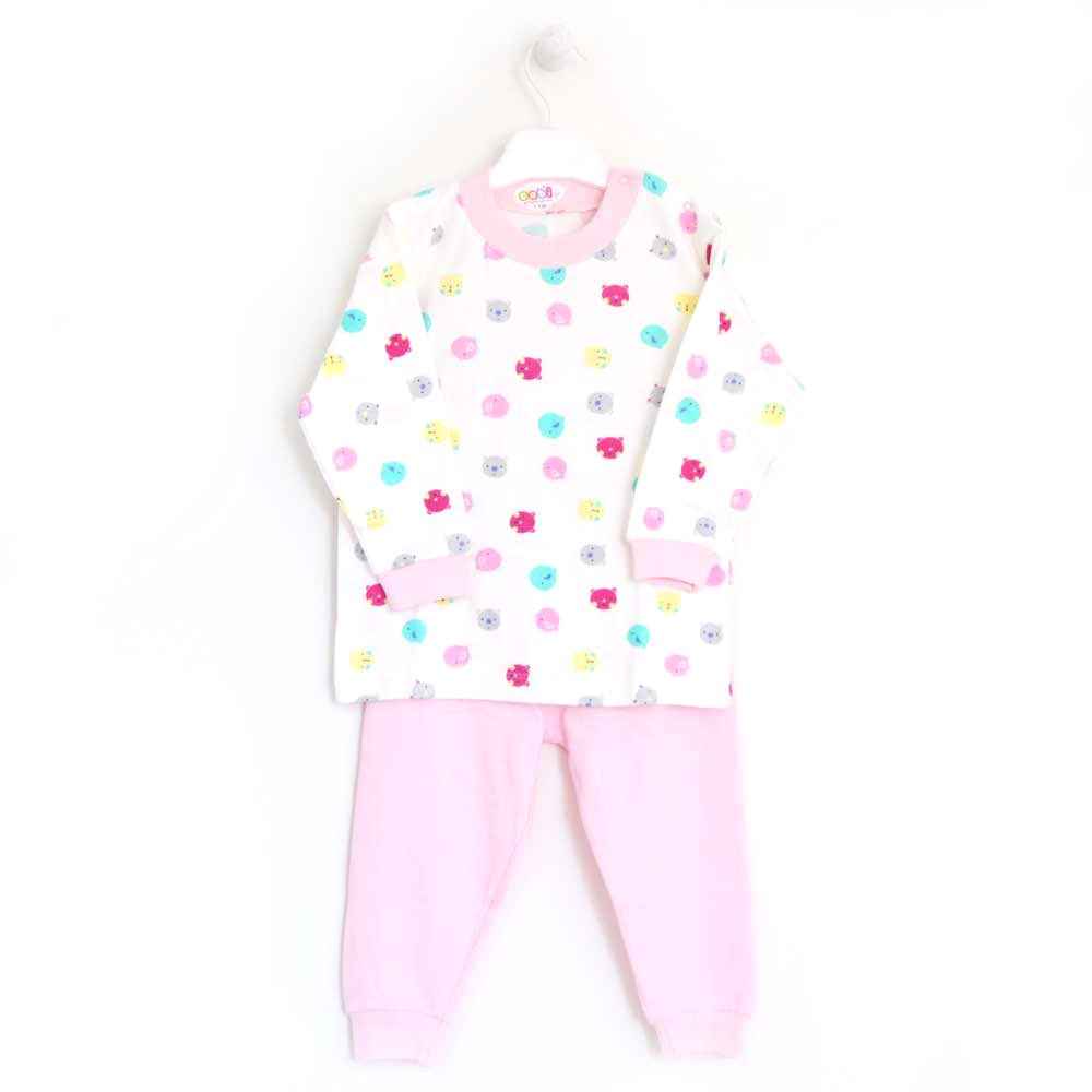 Sebi Bebe 2210 Çocuk Pijama Takımı Pembe