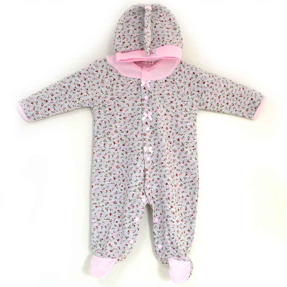 Ufaklık 2222 Bebek Tulum Pembe
