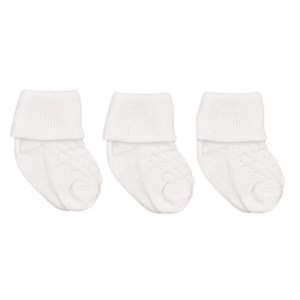 Sebi Bebe B120 3lü Bebek Çorabı  Beyaz