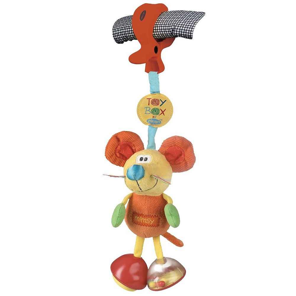 Playgro Çıngırak Fare 0+ Ay Turuncu