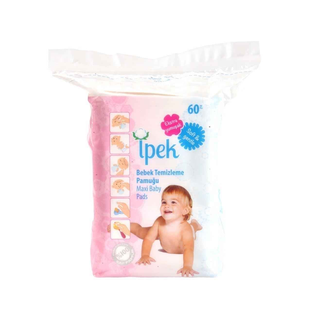 İpek Bebek Temizleme Pamuğu 60'lı 