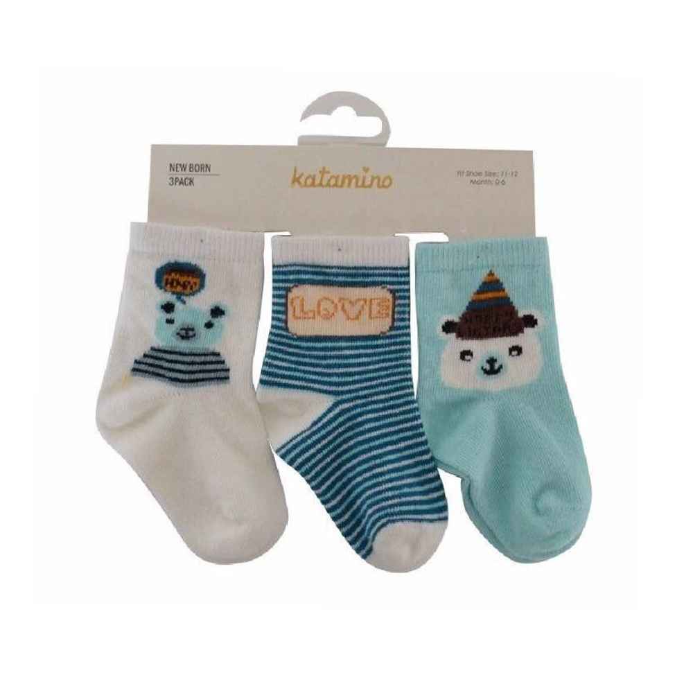 Katamino K40068 Lovve 3lü Bebek Çorabı Yeşil